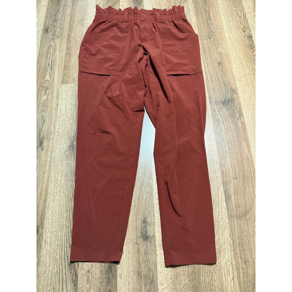 Athleta Pants Womens Size 4 Spiced Cabernet Red Paperbag Trekkie North Jogger